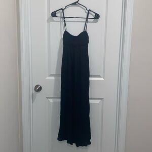 Abercrombie & Fitch Crinkle Textured Maxi Dress